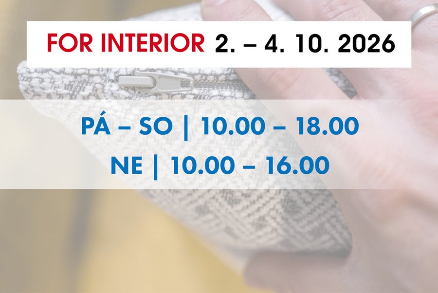 Vstupenky zdarma na FOR INTERIOR.