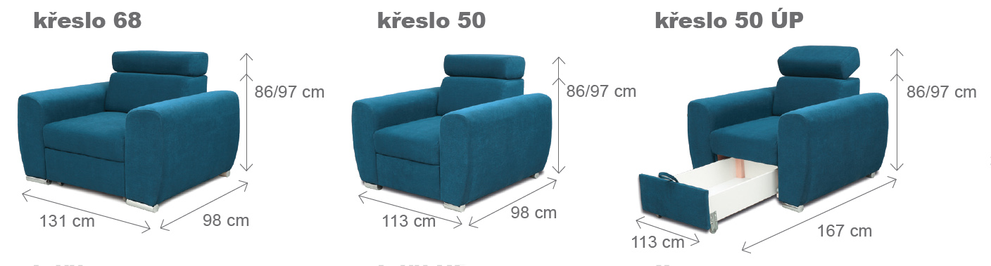 křeslo NATALI 50